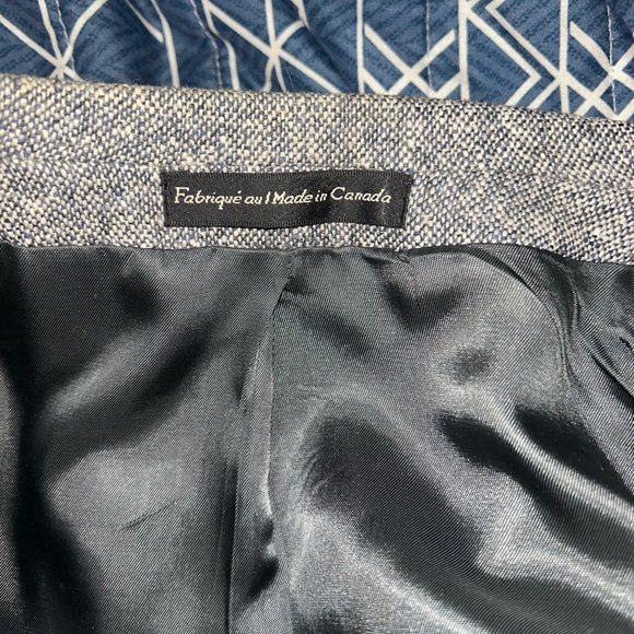 Vintage Wool/Silk Charcoal Gray Men's Blazer - Picture 4 of 5